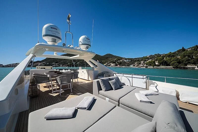 a boat on the water aboard RURI Yacht for Sale