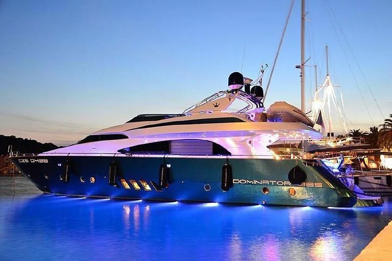 a boat on the water aboard HITECH RACING Yacht for Sale