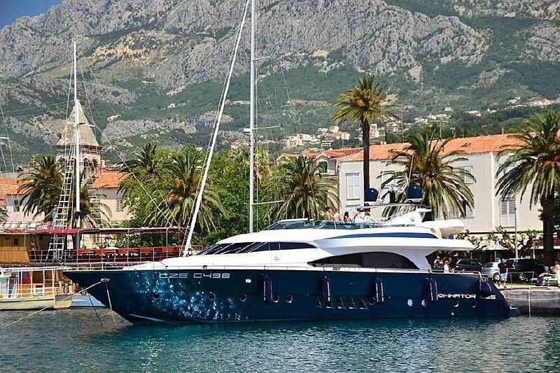 a boat on the water aboard HITECH RACING Yacht for Sale