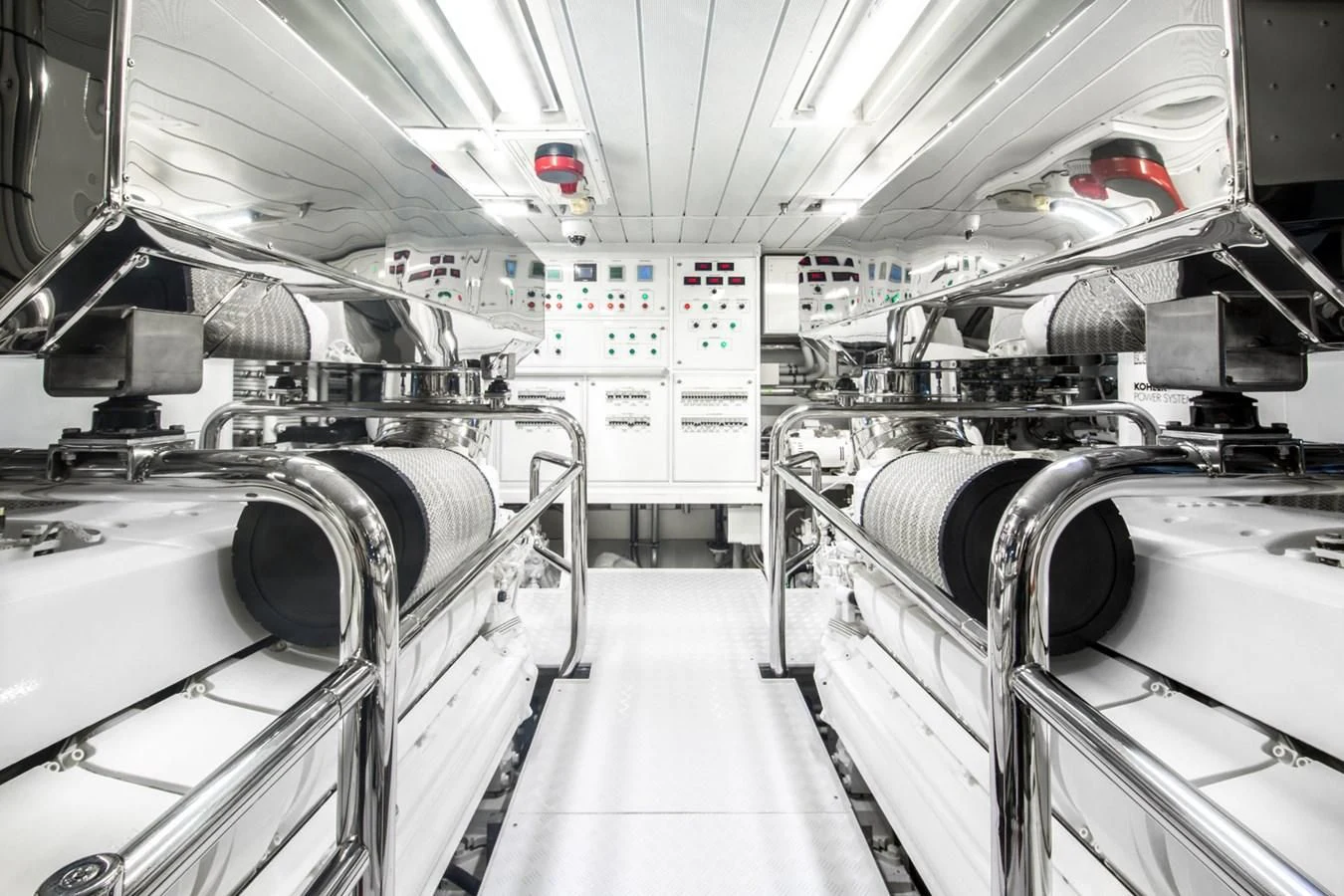a close-up of a machine aboard AMANECER Yacht for Sale
