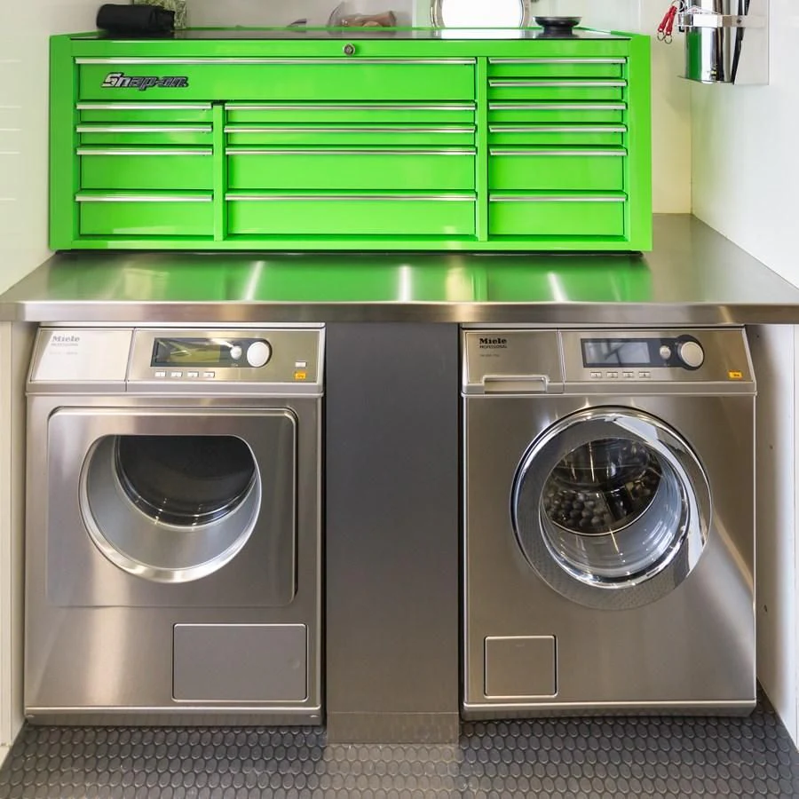 a couple of washers and dryers on a counter aboard AMANECER Yacht for Sale