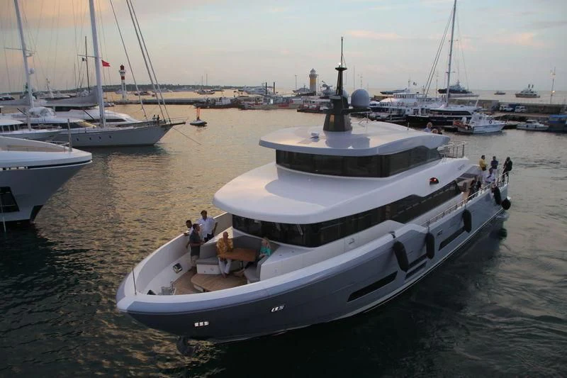 a group of people on a boat aboard TSA TSA Yacht for Sale