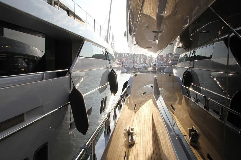 a view of a city from inside a vehicle aboard TSA TSA Yacht for Sale