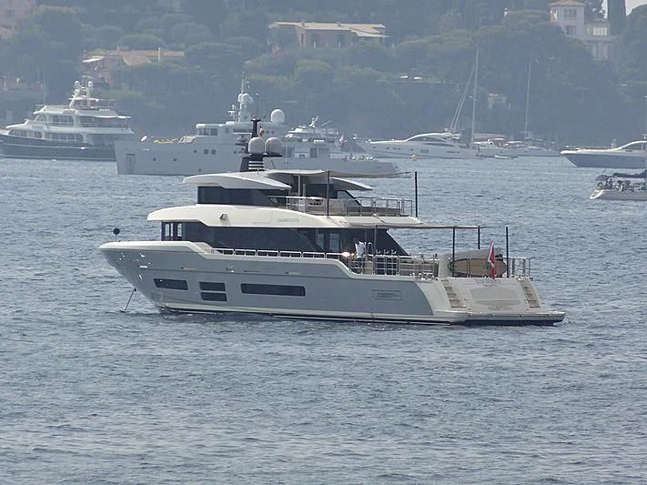 a large boat in the water aboard TSA TSA Yacht for Sale