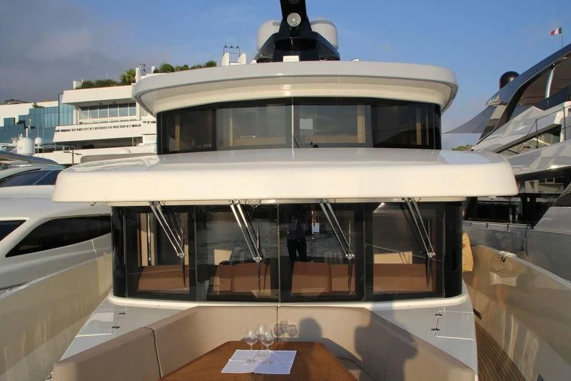 a white and black boat aboard TSA TSA Yacht for Sale