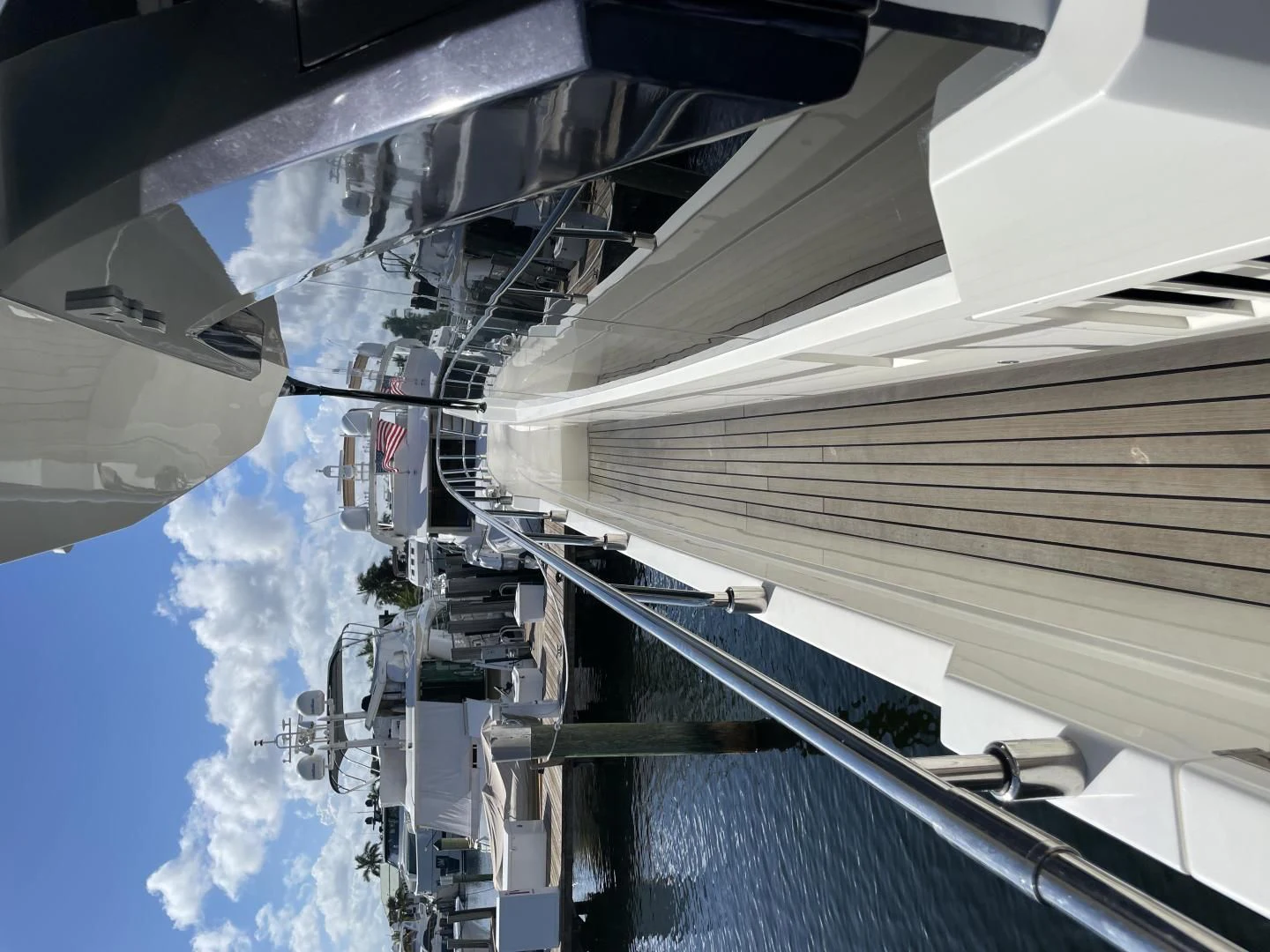 a view of the space needle from the ground looking up at the sky aboard LEBRADA Yacht for Sale