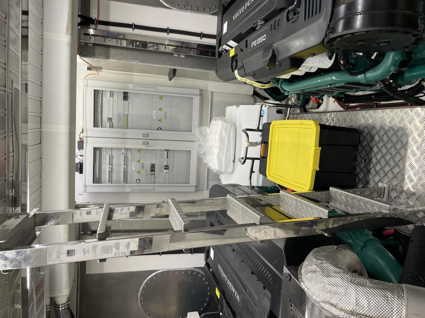a room with a bunch of equipment aboard LEBRADA Yacht for Sale