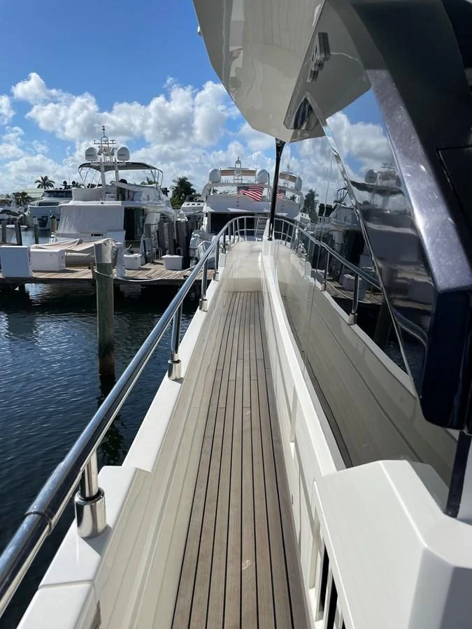 a deck of a boat aboard LEBRADA Yacht for Sale