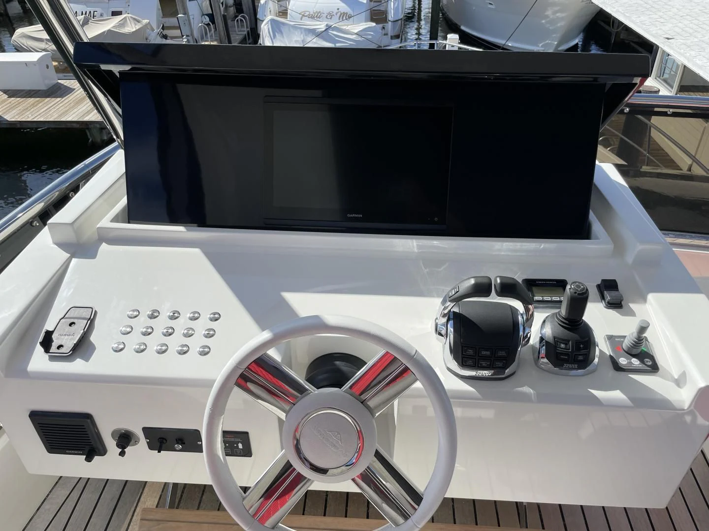 a video game console with a game controller and a game controller aboard LEBRADA Yacht for Sale