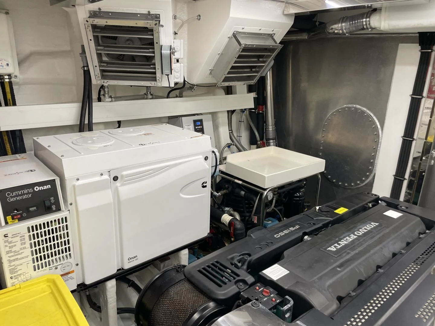 a machine in a factory aboard LEBRADA Yacht for Sale