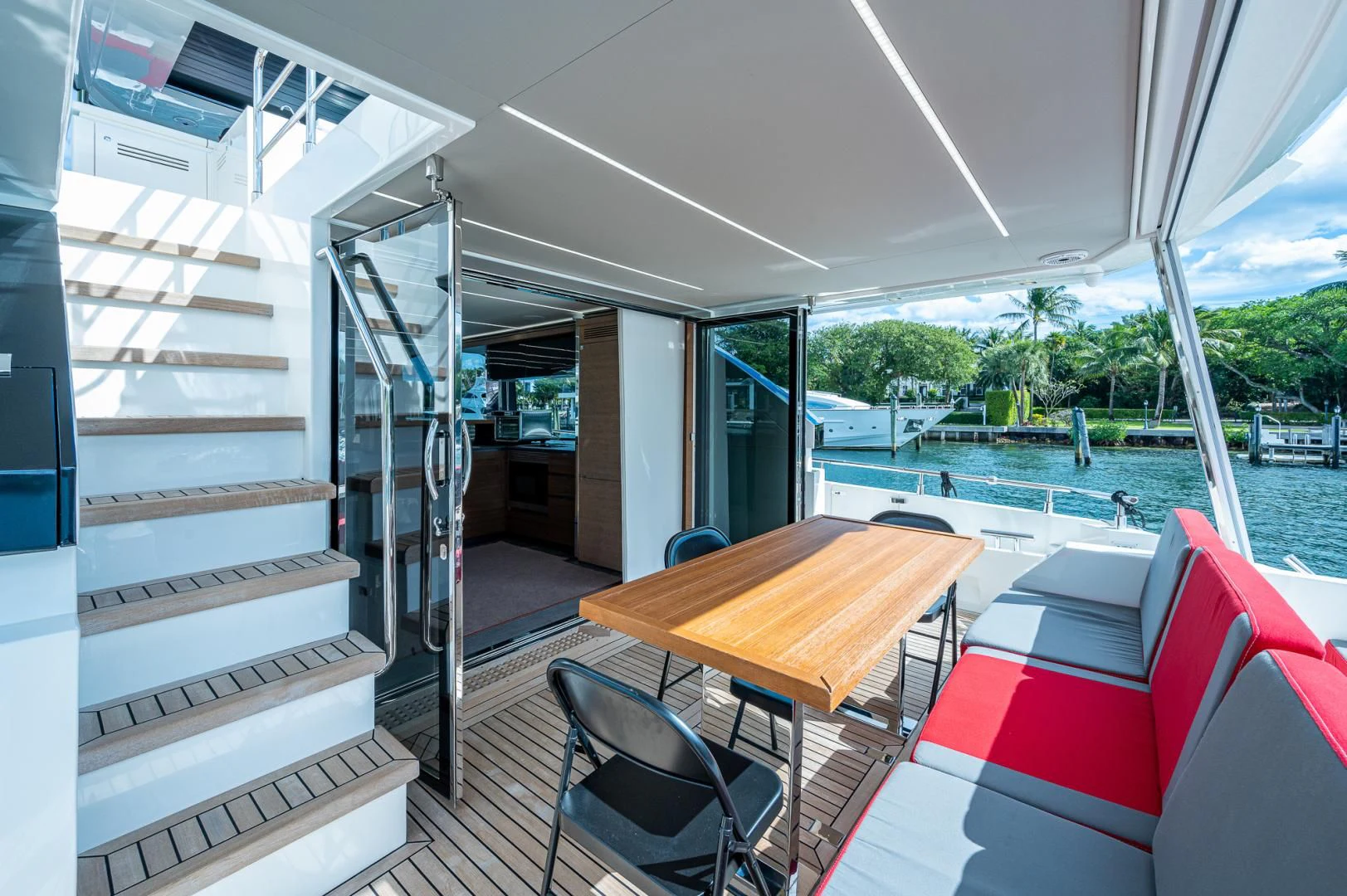 a boat on the water aboard LEBRADA Yacht for Sale