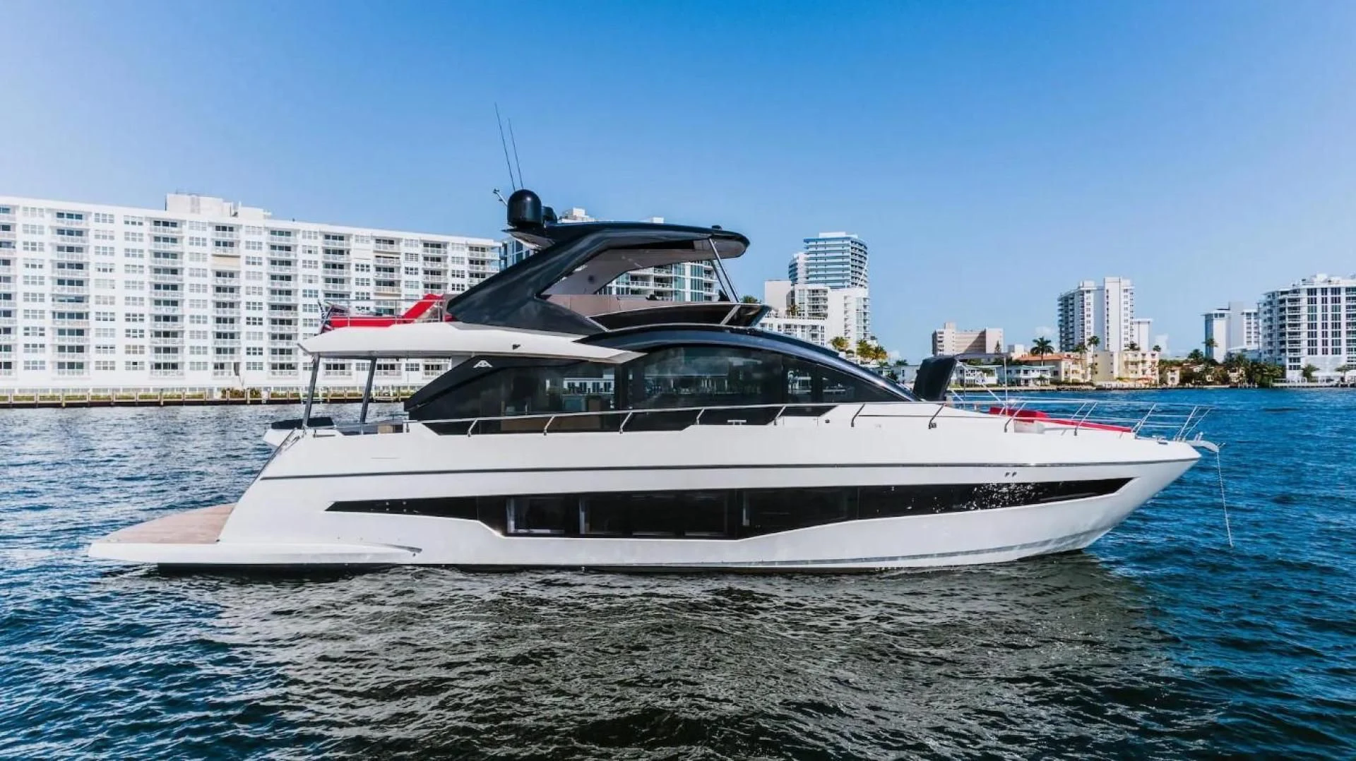 a boat on the water aboard LEBRADA Yacht for Sale