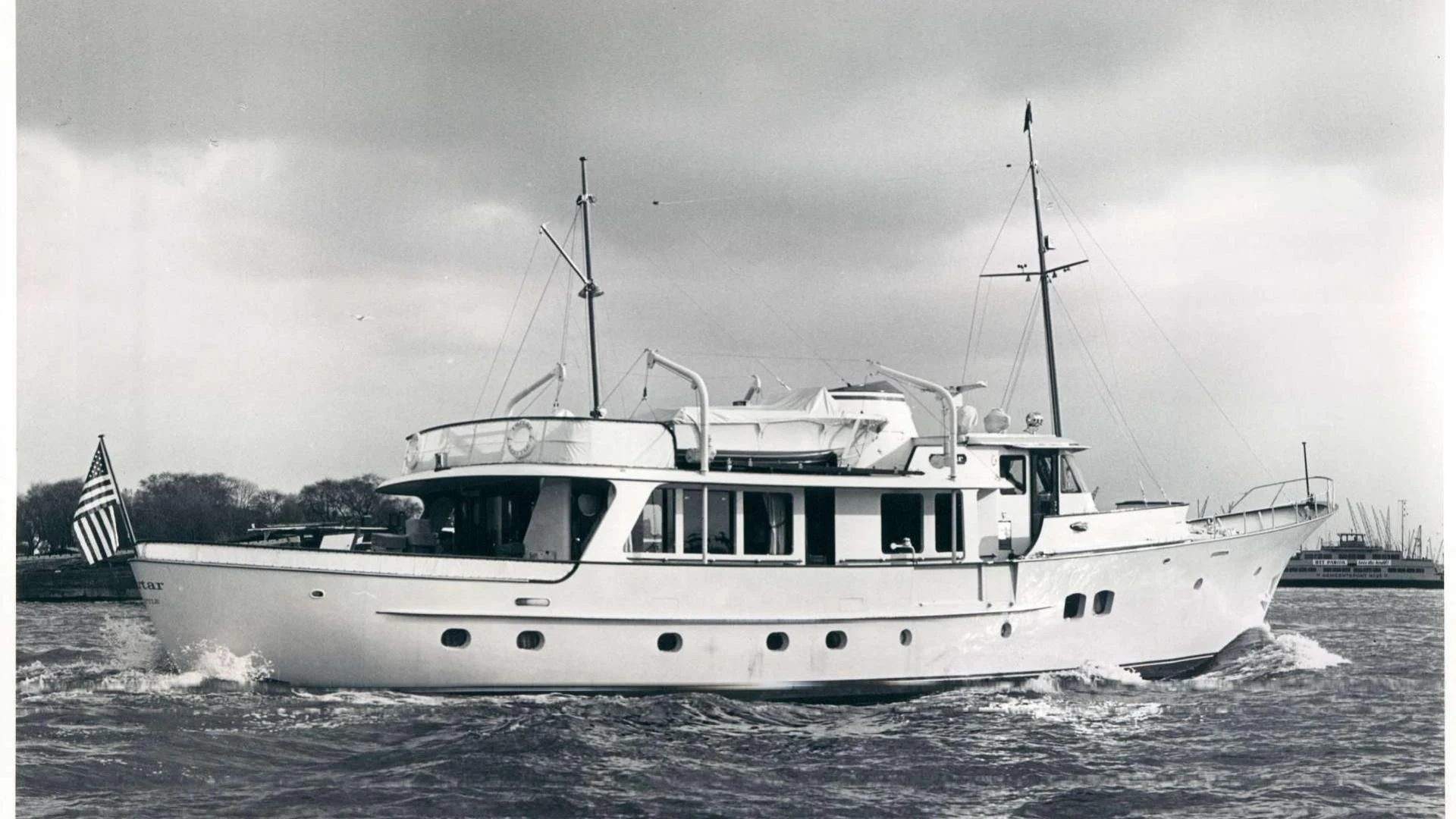a boat on the water aboard TARTAR Yacht for Sale