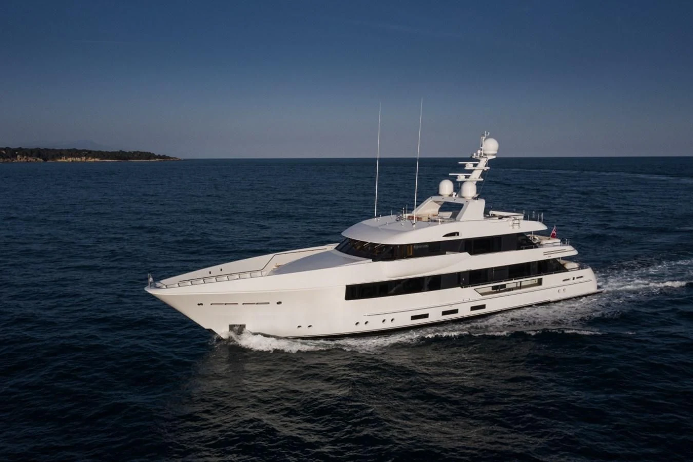 a white yacht on the water aboard PHILOSOPHY Yacht for Sale