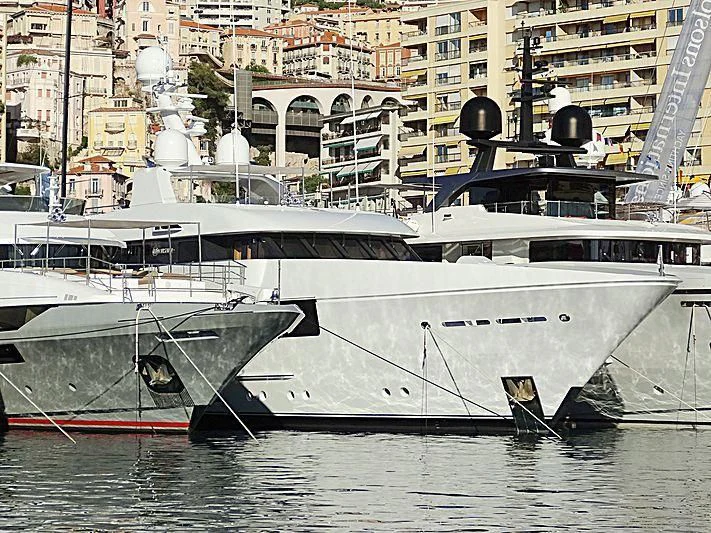 a couple of boats sit in the water aboard PHILOSOPHY Yacht for Sale