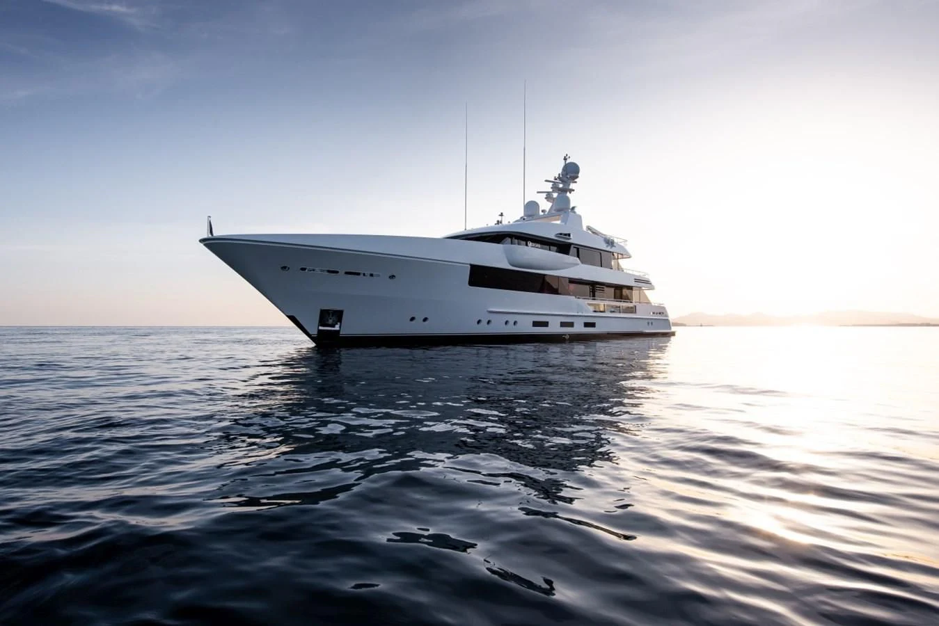 a white boat in the water aboard PHILOSOPHY Yacht for Sale
