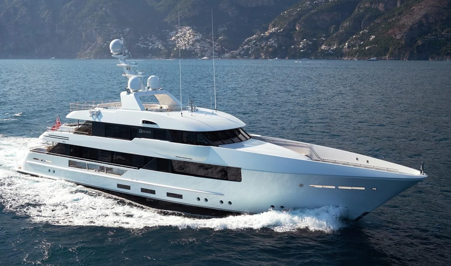 a white yacht on the water aboard PHILOSOPHY Yacht for Sale