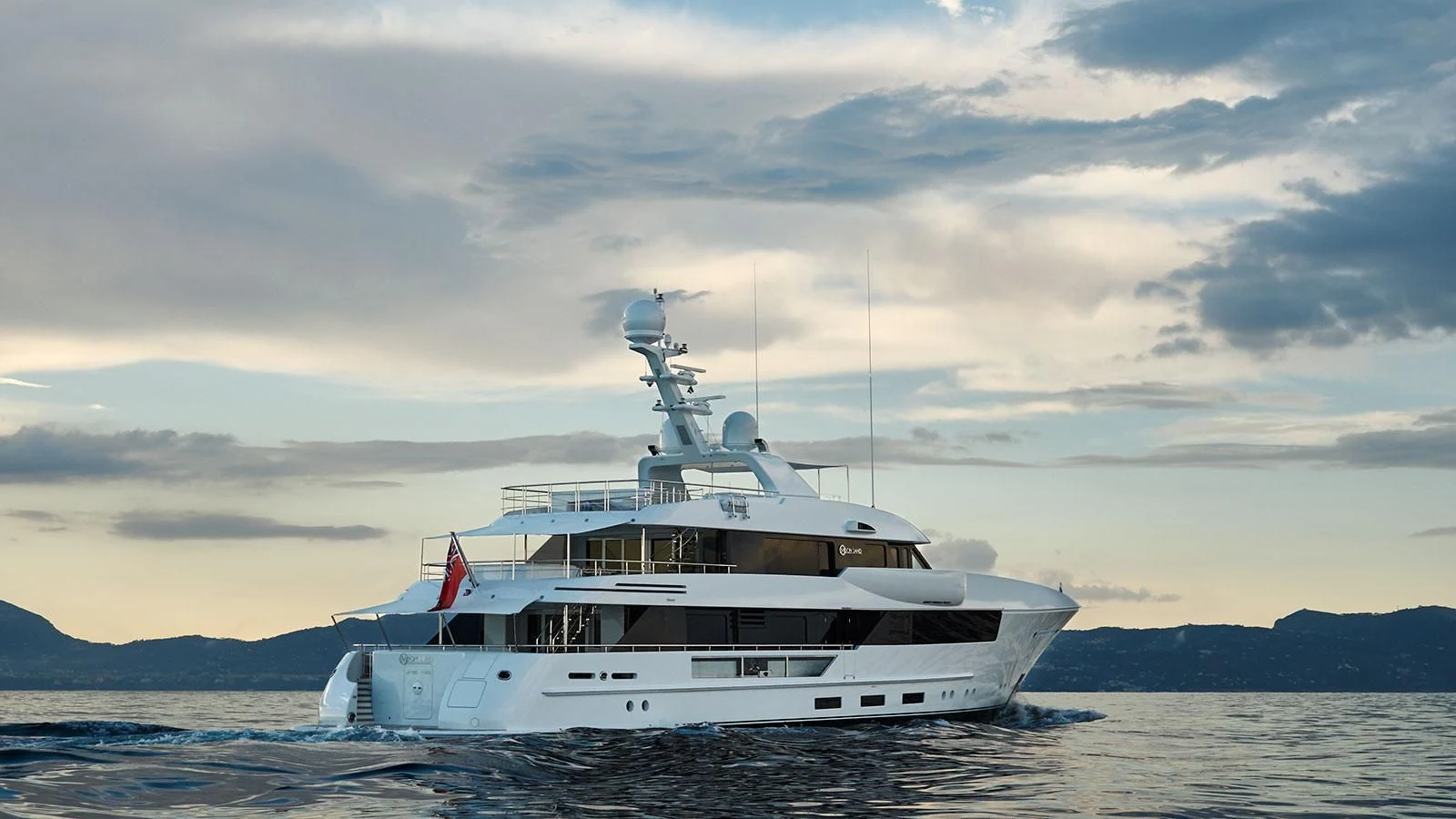 a white yacht in the water aboard PHILOSOPHY Yacht for Sale