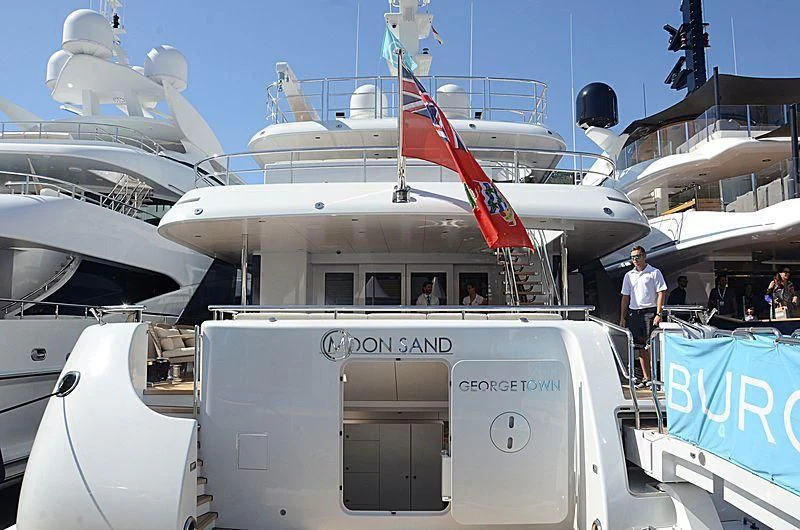 a person standing on a boat aboard PHILOSOPHY Yacht for Sale