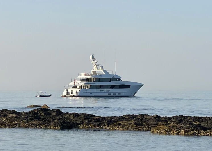 a boat on the water aboard PHILOSOPHY Yacht for Sale