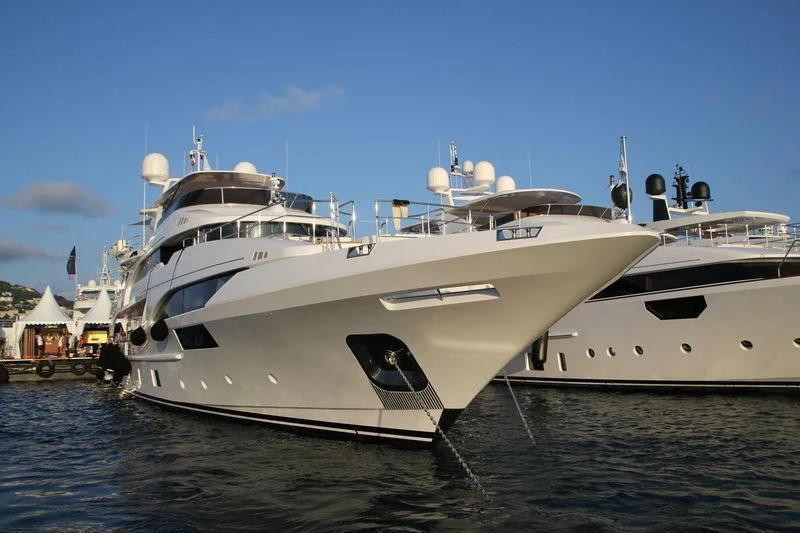 a large white yacht aboard ASIA POSEIDON Yacht for Sale
