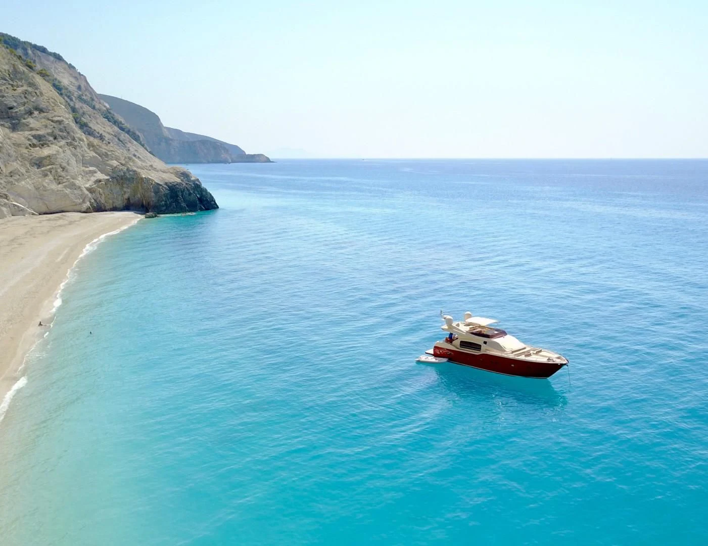 a boat in the water aboard TESA Yacht for Sale