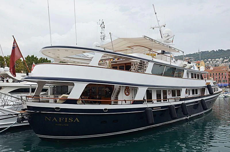 a boat in the water aboard NAFISA Yacht for Sale