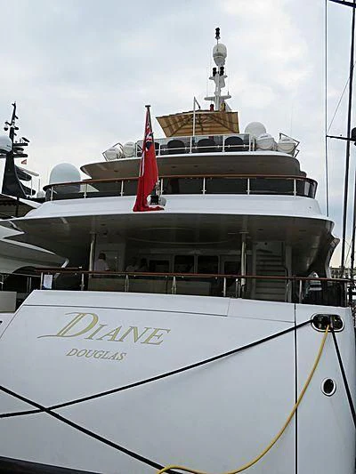 a large white boat aboard DIANE Yacht for Charter