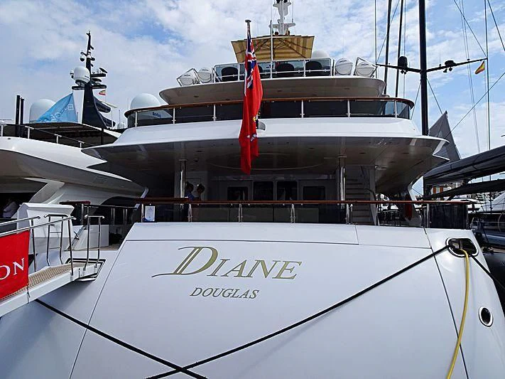 a large white ship aboard DIANE Yacht for Charter