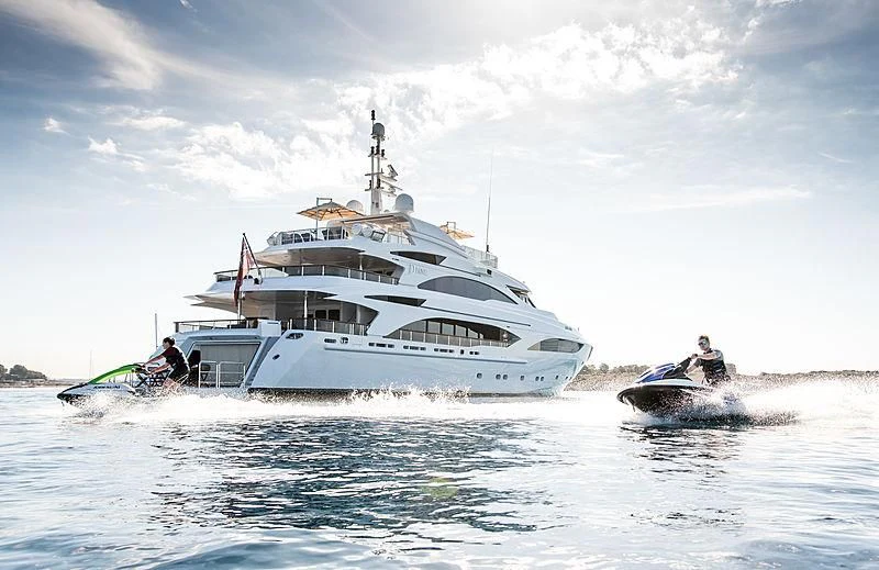 a couple of boats in the water aboard DIANE Yacht for Charter