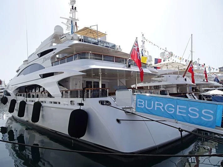 a large white boat aboard DIANE Yacht for Charter