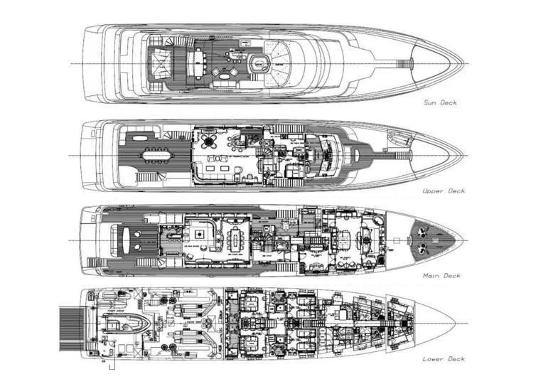 diagram, engineering drawing aboard DIANE Yacht for Charter