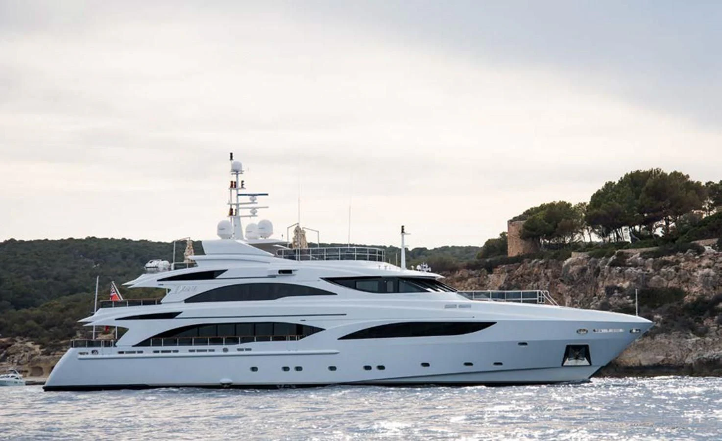 a yacht on the water aboard DIANE Yacht for Charter