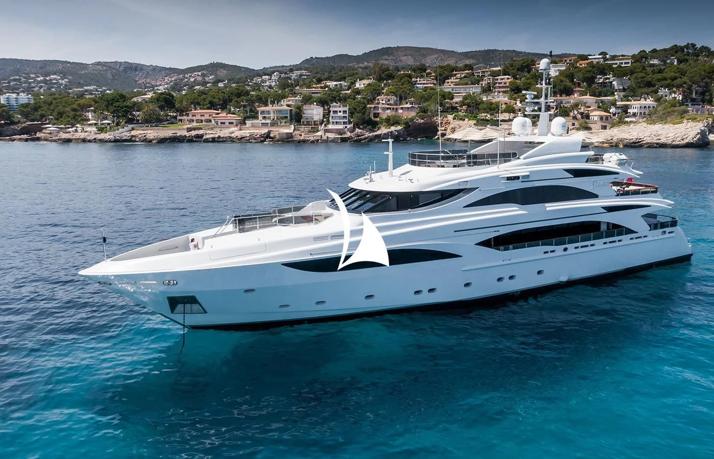 a yacht in the water aboard DIANE Yacht for Charter