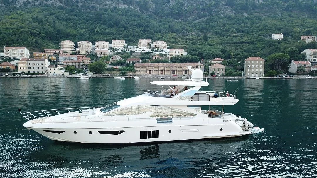 a boat on the water aboard SOARING Yacht for Sale