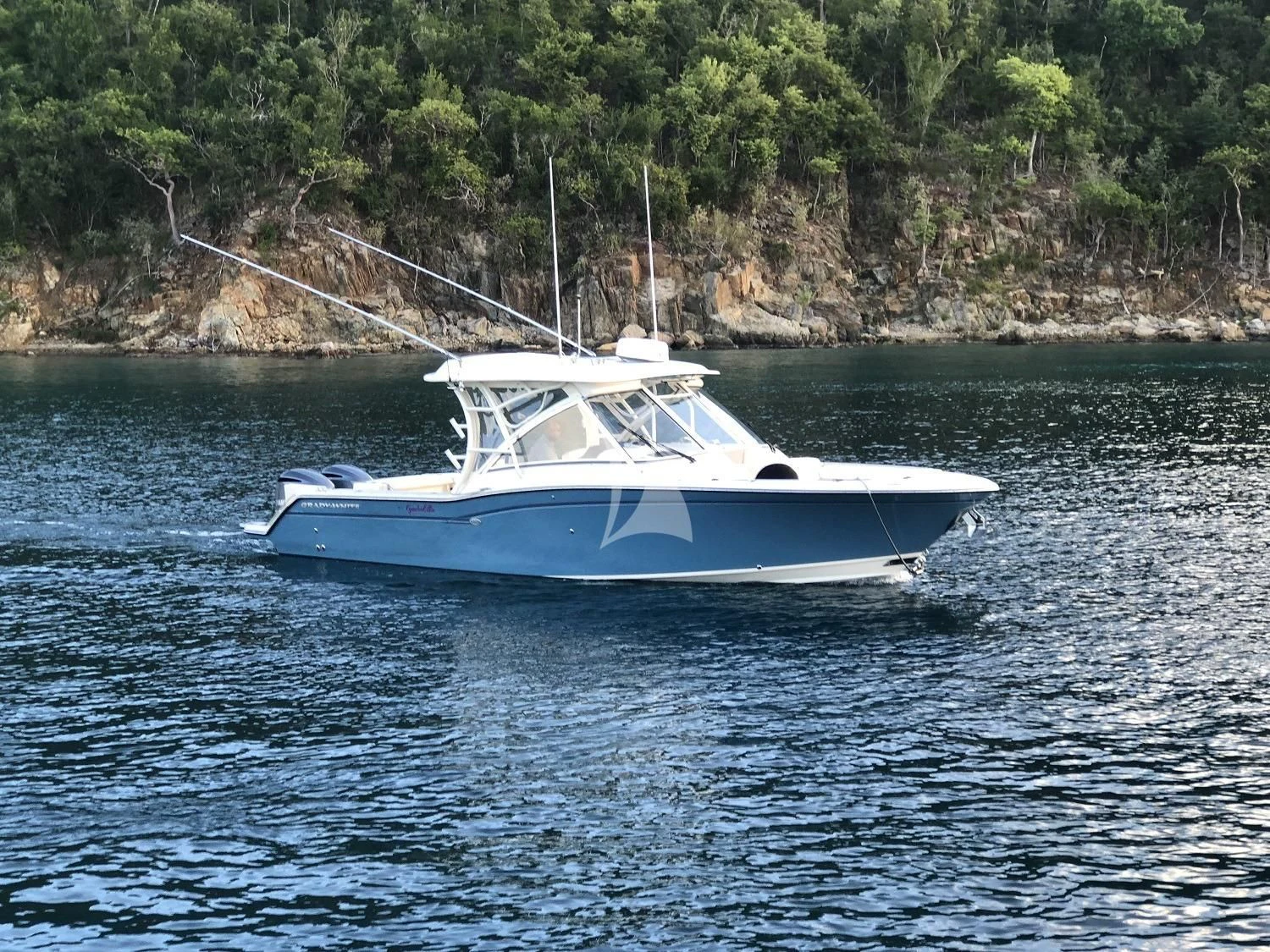 a boat on the water aboard CYNDERELLA Yacht for Sale