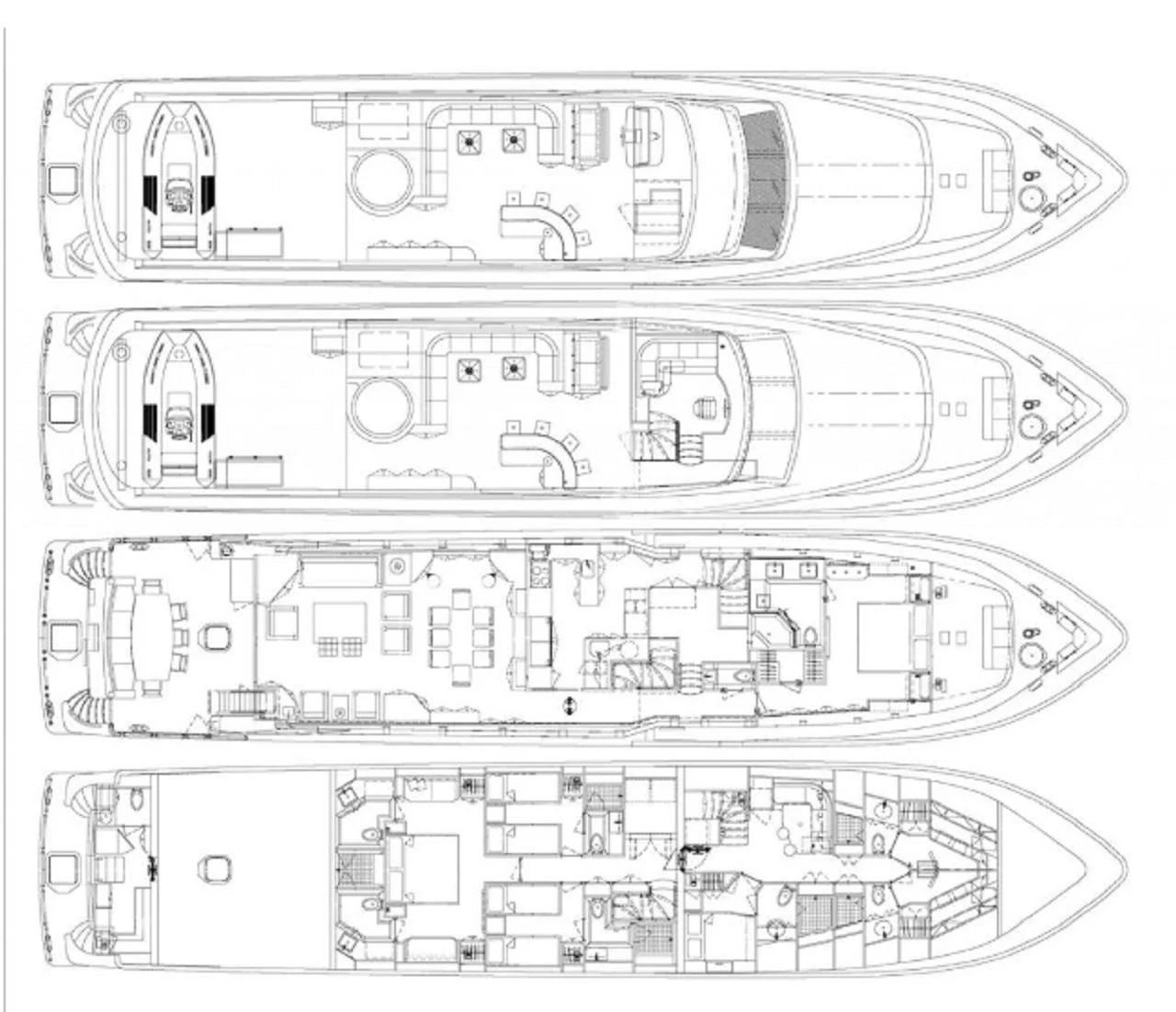 diagram, engineering drawing aboard CYNDERELLA Yacht for Sale