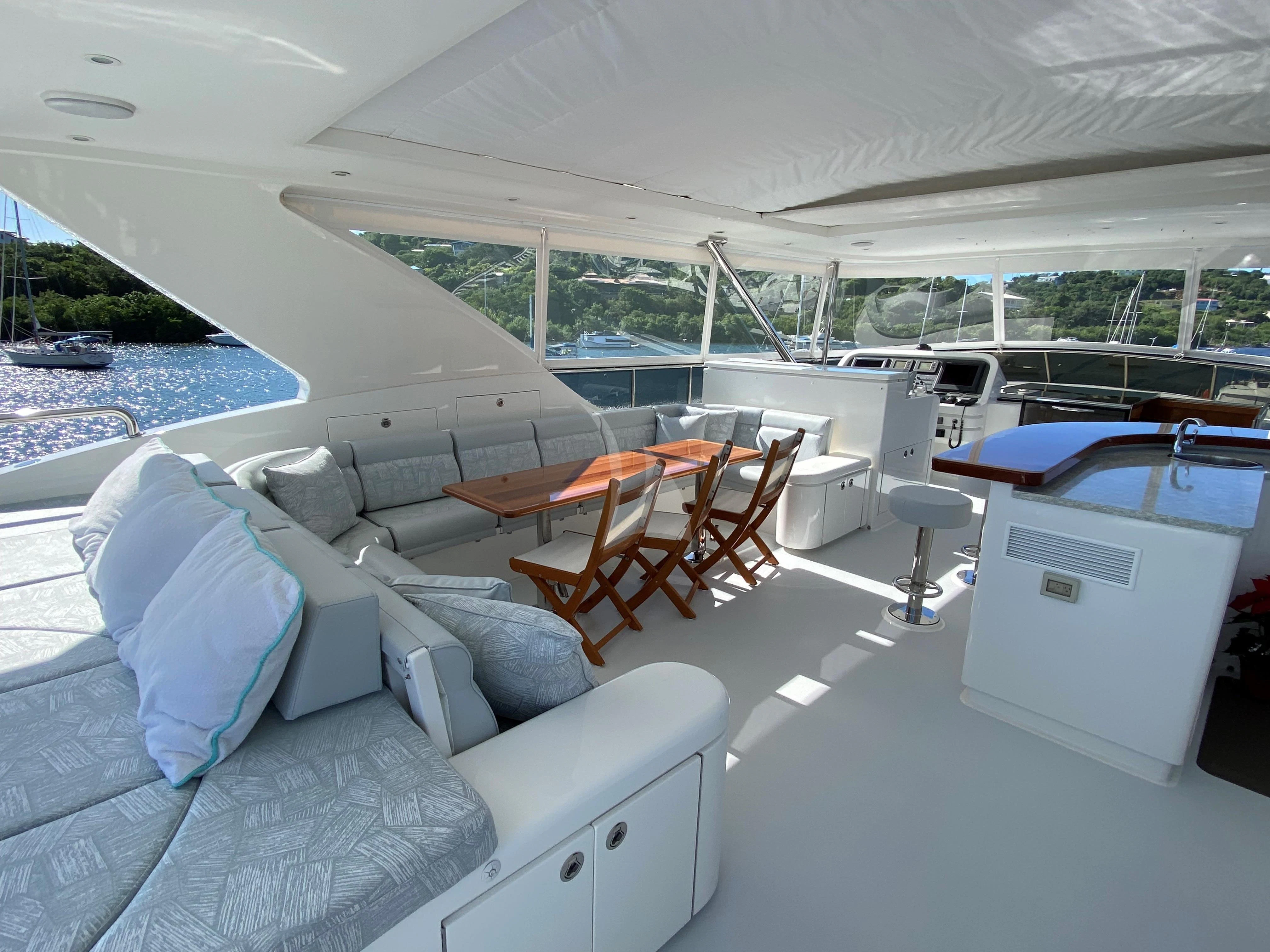 inside of a boat aboard CYNDERELLA Yacht for Sale