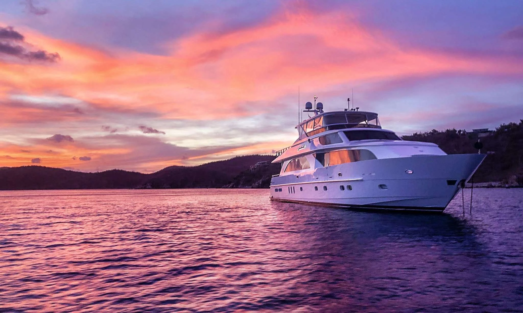 a boat in the water aboard CYNDERELLA Yacht for Sale