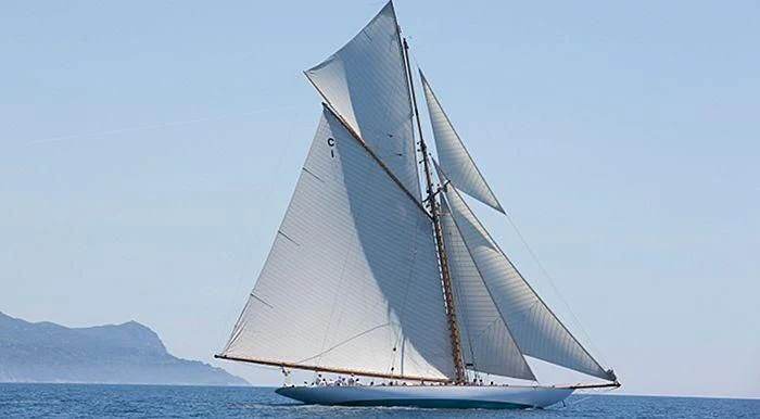 a sailboat on the water aboard MARIQUITA Yacht for Sale