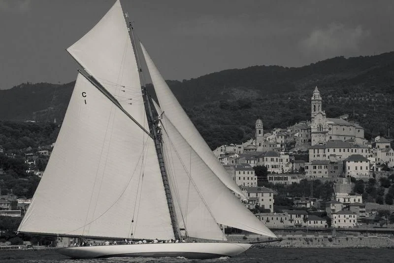 a sailboat on a river aboard MARIQUITA Yacht for Sale