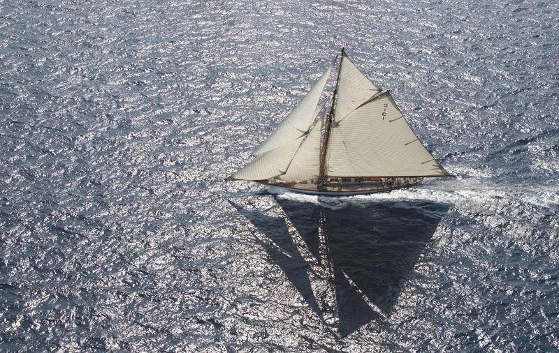 a sailboat in the sea aboard MARIQUITA Yacht for Sale