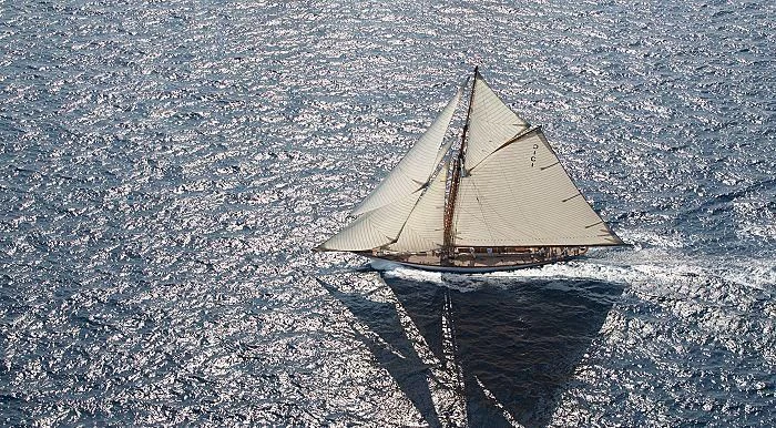 a sailboat in the sea aboard MARIQUITA Yacht for Sale