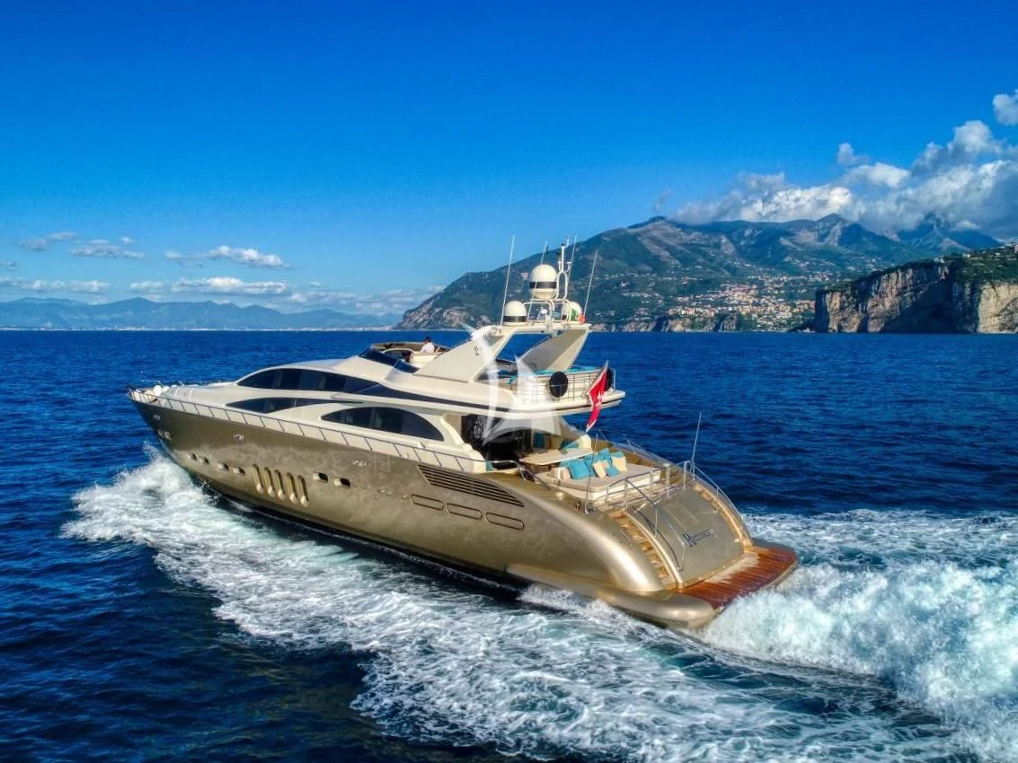 a boat on the water aboard RAMSES II Yacht for Sale