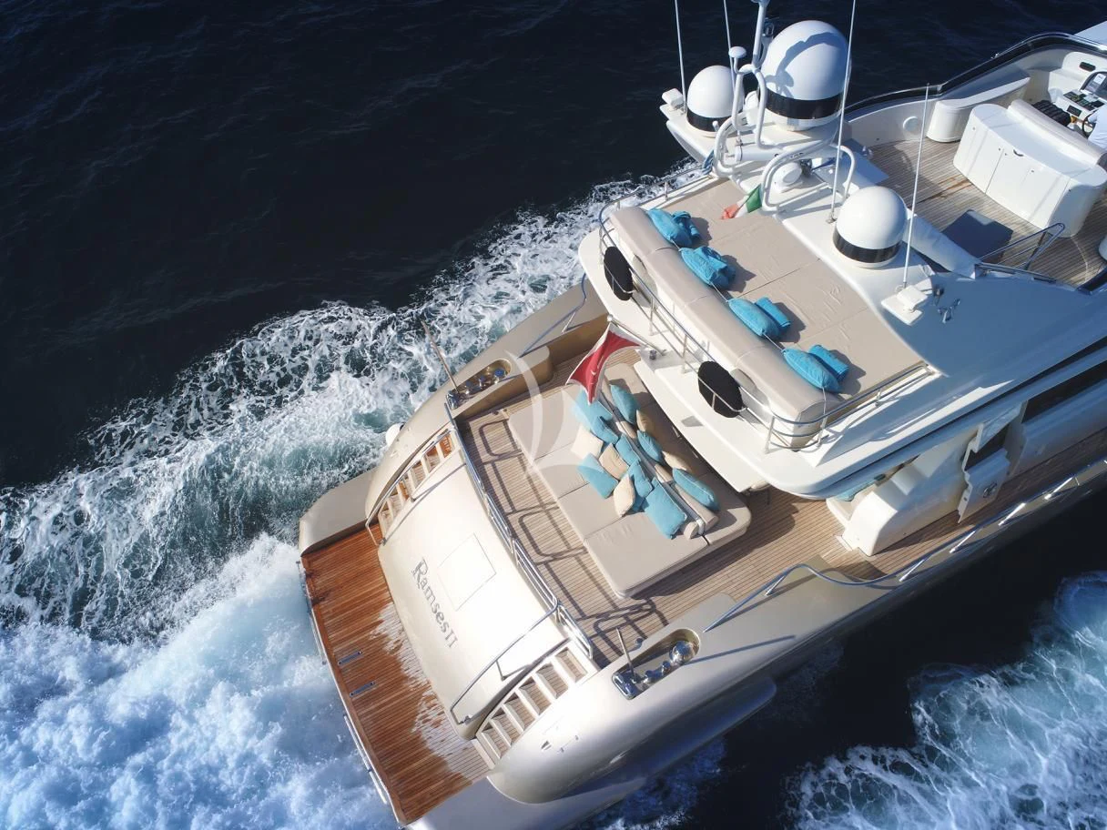 a ship on the water aboard RAMSES II Yacht for Sale