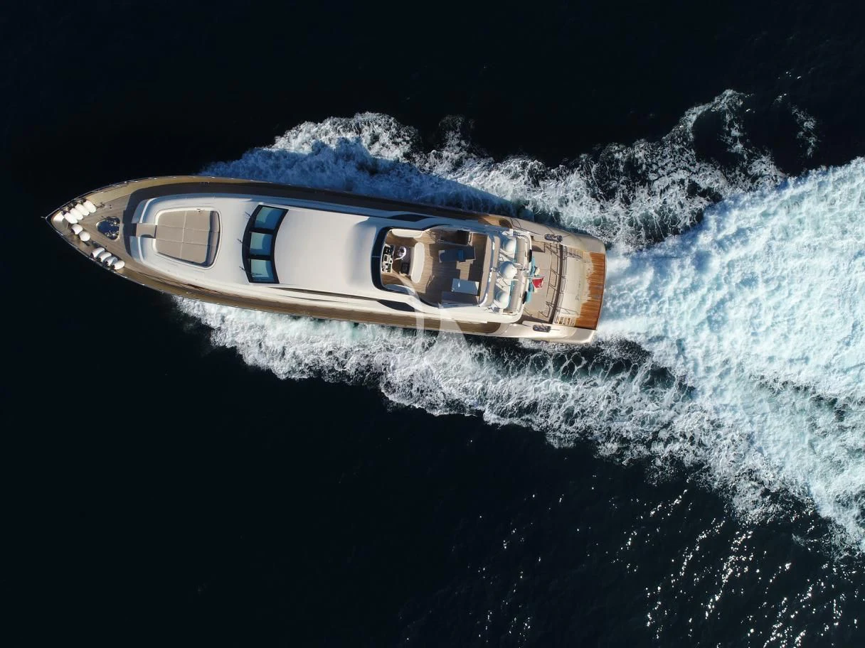 a space ship in space aboard RAMSES II Yacht for Sale