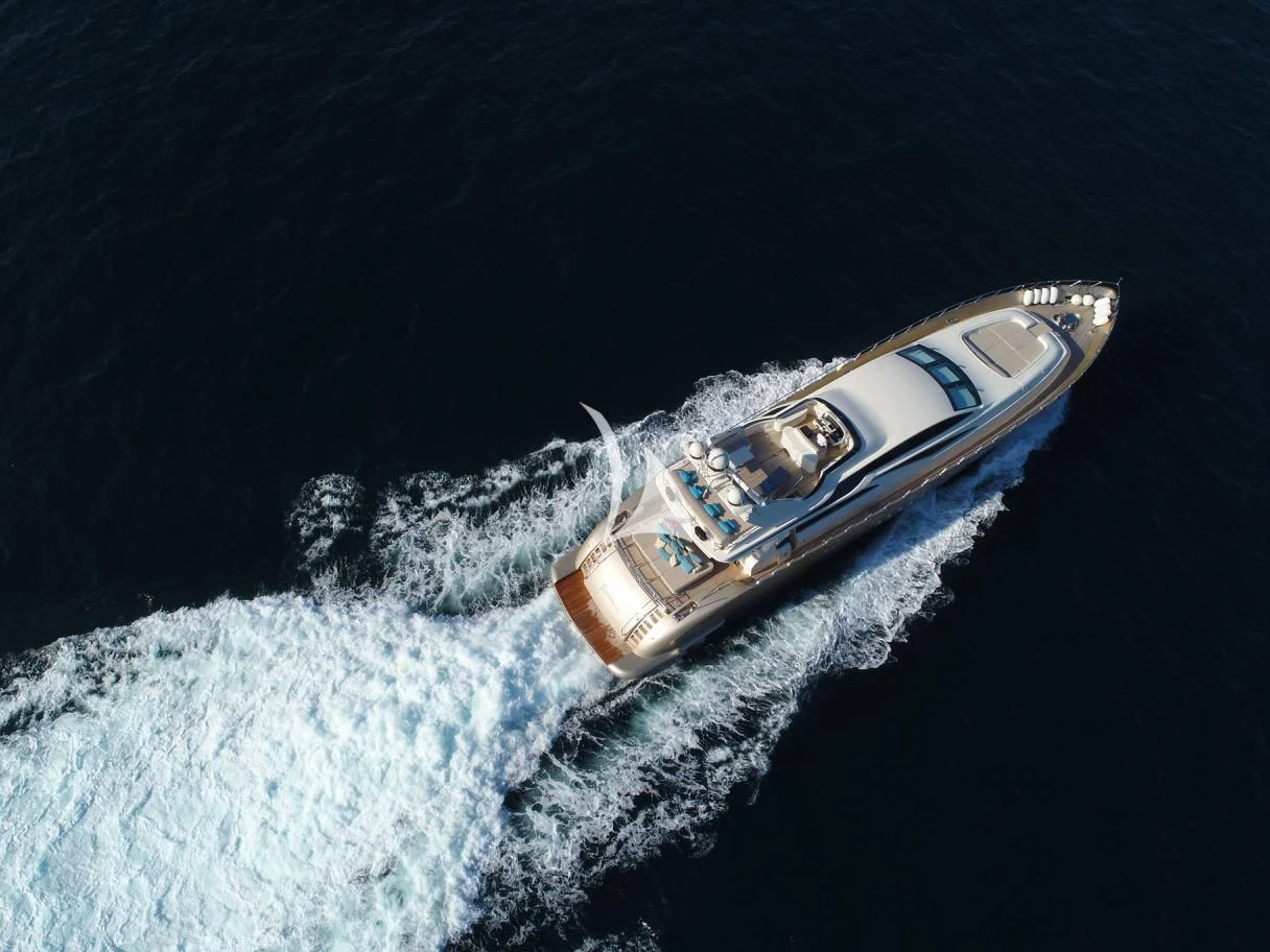 a satellite in space aboard RAMSES II Yacht for Sale