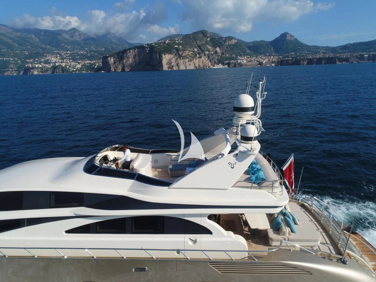 a boat on the water aboard RAMSES II Yacht for Sale