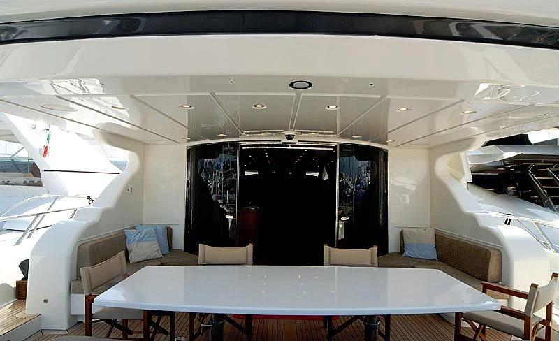 inside of an airplane aboard RAMSES II Yacht for Sale