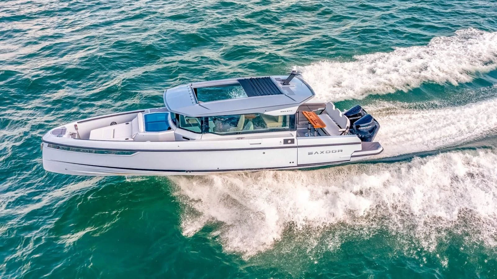 a boat in the water aboard QHT Yacht for Sale